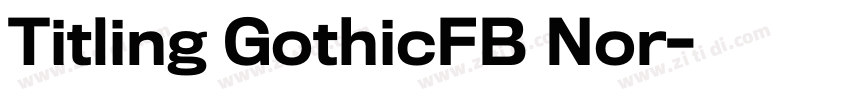 Titling GothicFB Nor字体转换